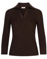 Agnona - Collared Knit Sweater - Lyst