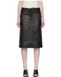 Christopher Esber - Burnished Eddie Leather Skirt - Lyst