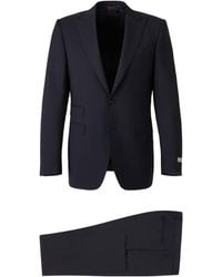 Canali - Long-Sleeved Suit Jacket With Belt Loops And Trousers Suit Set - Lyst