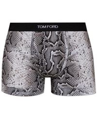 Tom Ford - Snake-Print Logo-Waistband Boxers - Lyst