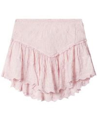 Isabel Marant - Zoelia Ruffled Lace Shorts - Lyst