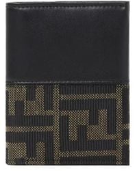 Fendi - Ff Jacquard Compact Wallet - Lyst