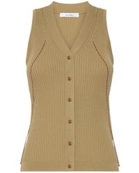 Max Mara - Semi-Fitted Knit Waistcoat - Lyst