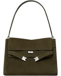 Tory Burch - Large Lee Radziwill Suede Shoulder Bag - Lyst