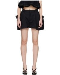 Sacai - Draped Pinstripe Shorts - Lyst
