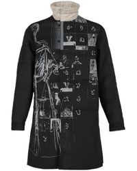 Yohji Yamamoto - Padded Graphic Coat - Lyst