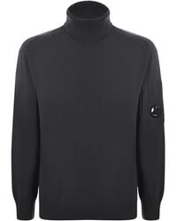 C.P. Company - Ribbed Turtleneck Knitwear - Lyst