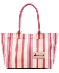 Isabel Marant - Logo Patch Striped Tote Bag - Lyst