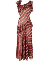 Doen - Vintage Plaid Midi Dress - Lyst