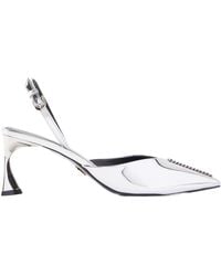 Stella McCartney - Elsa Embellished Metallic Slingback Pumps - Lyst