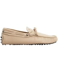 Tod's - Round Toe Slip-On Loafers - Lyst