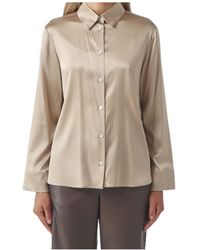 Max Mara - Satin-Finish Button-Up Shirt - Lyst