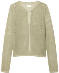 Zadig & Voltaire - Saya Open-Knit Cardigan - Lyst