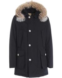 Woolrich - Button-Up Hooded Coat - Lyst
