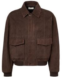 FRAME - Flap Pocket Leather Jacket - Lyst