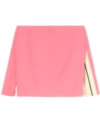 Palm Angels - High Waist A-Line Mini Skirt - Lyst