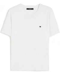 Weekend by Maxmara - Butterfly Logo Embroidered Crewneck T-Shirt - Lyst