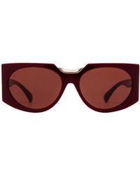 Max Mara - Oval Frame Sunglasses - Lyst