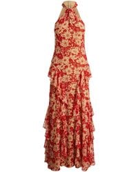Ralph Lauren - Off-The-Shoulder Long Dress - Lyst