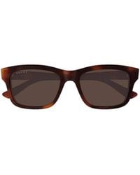 Gucci - Rectangle Sunglasses - Lyst