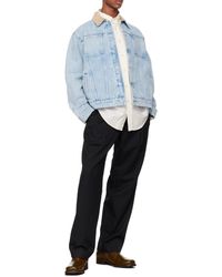 Drole de Monsieur - Drôle De Monsieur La Vest Jean Délavée Button-Up Denim Jacket - Lyst