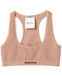 Miu Miu - Seamless Racerback Top - Lyst