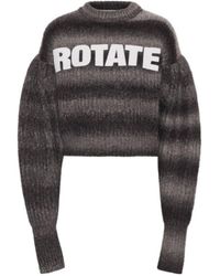 ROTATE BIRGER CHRISTENSEN - Bubble Sleeve Logo Sweater - Lyst