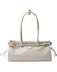 Prada - Triangle-Logo Tote Bag - Lyst