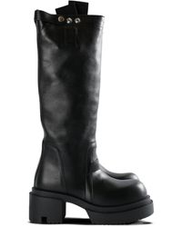 Rick Owens - 75Mm Knee-High Platform Boots - Lyst