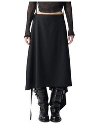 Ann Demeulemeester - Ylva Midi Wrap Skirt - Lyst