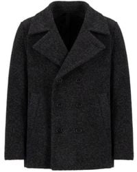 Harris Wharf London - Double-Breasted Wool Peacoat - Lyst