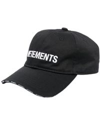 Vetements - Logo-Embroidered Cotton Cap - Lyst