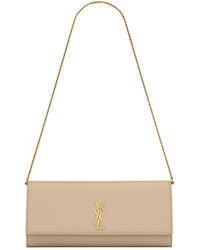 Saint Laurent - Kate Foldover Top Clutch Bag - Lyst