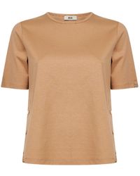 Herno - Side-Button T-Shirt - Lyst