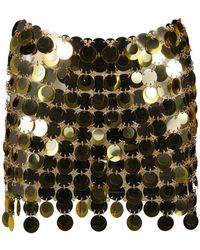 Rabanne - Sparkle Discs Embellished Skirt - Lyst