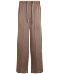 Vince - Wide-Leg Trousers With A Drawstring - Lyst