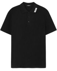 Versace - Logo Patch Short-Sleeved Polo Shirt - Lyst