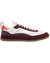 McQueen - Ec1 Panelled Suede-Trim Sneakers - Lyst