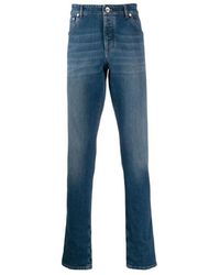 Brunello Cucinelli - Faded Wash Skinny Jeans - Lyst