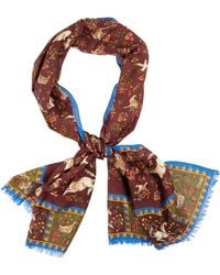 Drake's - Unicorn Printed Scarf - Lyst