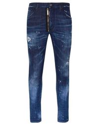 DSquared² - Cool Guy Distressed Straight-Leg Jeans - Lyst