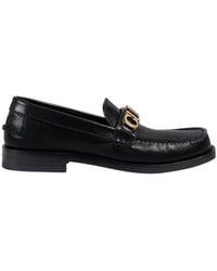 Gucci - Logo Plaque Slip-On Loafers - Lyst
