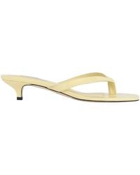 TOTEME - Naplack Kitten-Heel Sandals - Lyst
