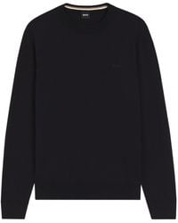 BOSS - Boss Logo Embroidered Jumper - Lyst