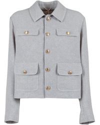 Circolo 1901 - Point-Collar Jacket - Lyst