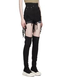Rick Owens - Fringed Hem Shorts - Lyst