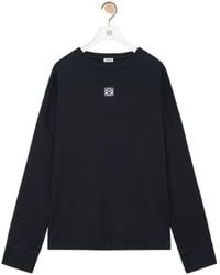 Loewe - Long-Sleeved Crewneck T-Shirt - Lyst