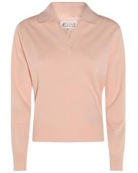 Maison Margiela - Wool V-Neck Sweater - Lyst
