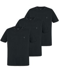 AllSaints - Three-Pack Brace T-Shirts - Lyst