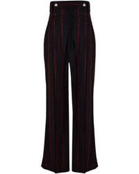 Vivienne Westwood - High-Waisted Vertical Stripe Wide-Leg Trousers - Lyst